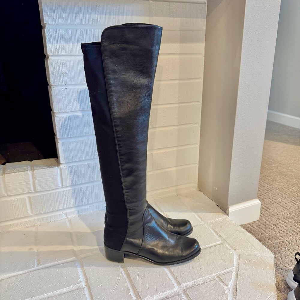 Stuart Weitzman Black Over the Knee Boots (reserve boot)